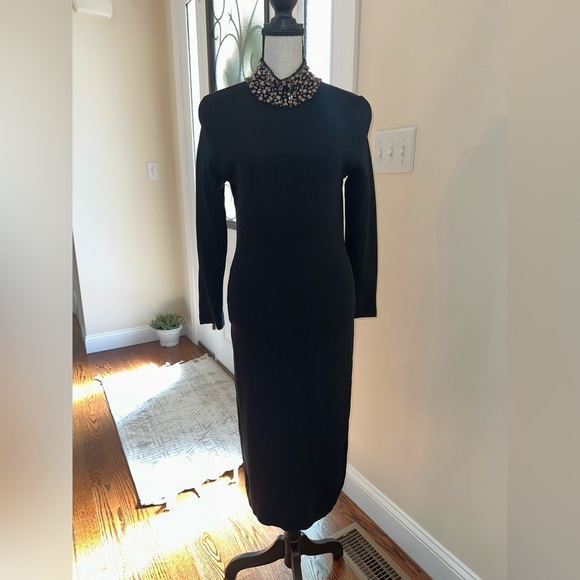 Eliza J Dresses & Skirts - Eliza J Black Dress w/ Rhinestone Collar